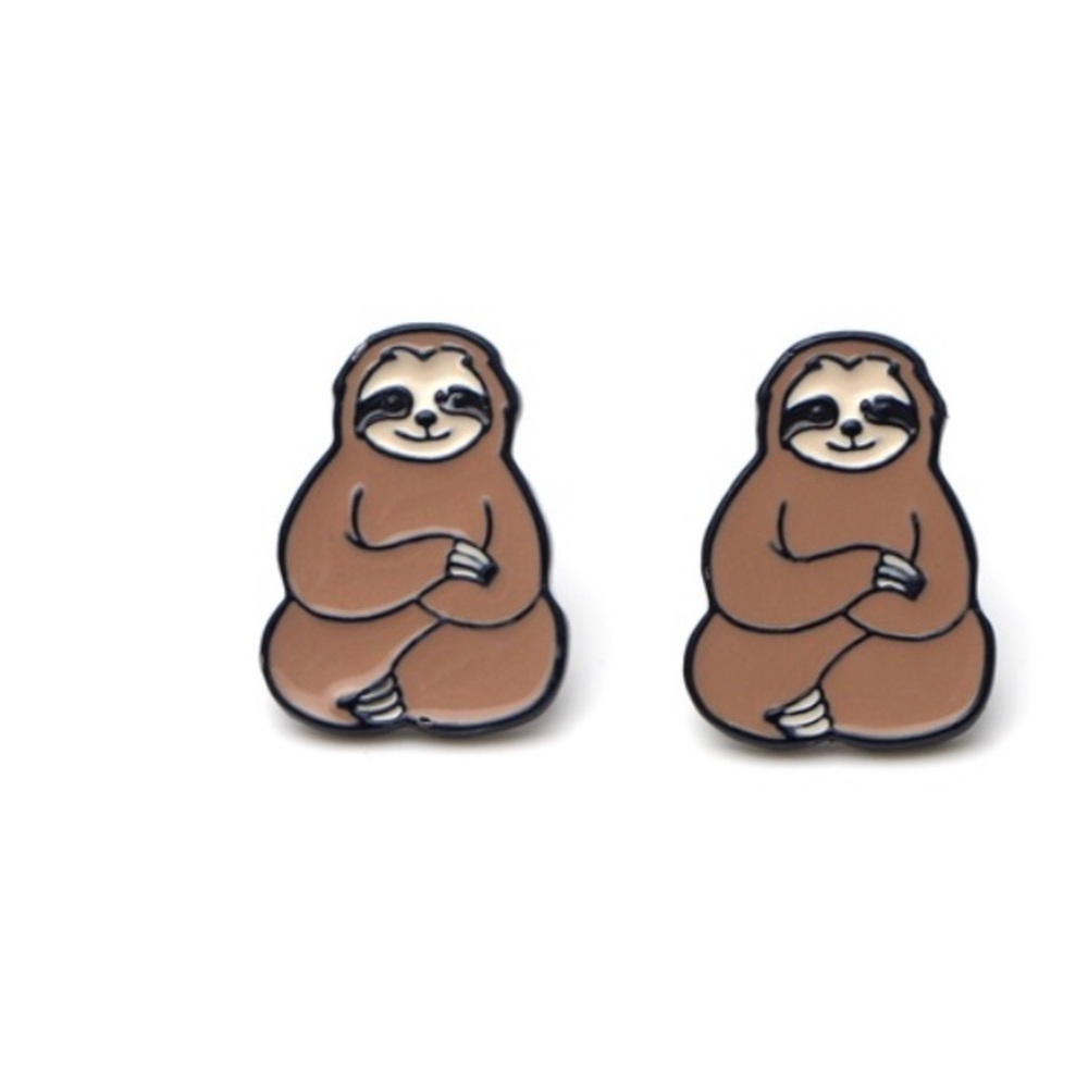 Sloth Earrings - Nickel Free